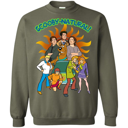 Scooby Natural Mystery Team Cartoon Shirt Military Green