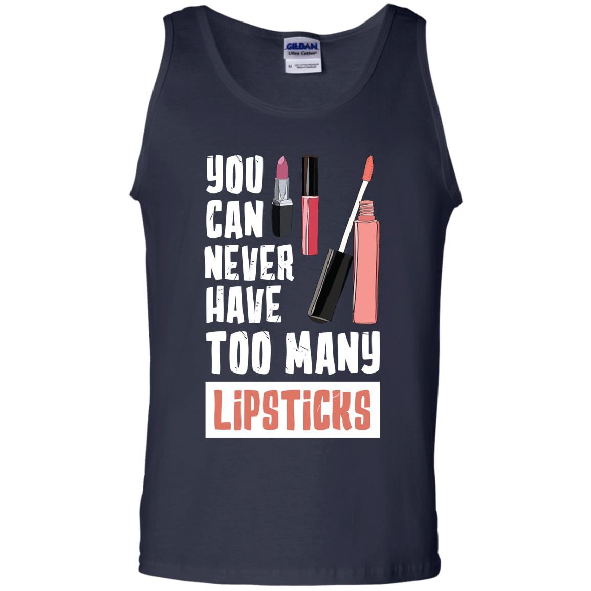 You Can Never Have Many Lipsticks Shirt Navy