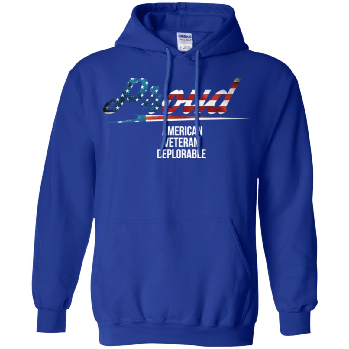 Veteran T-shirt Proud American Veteran Deplorable Royal