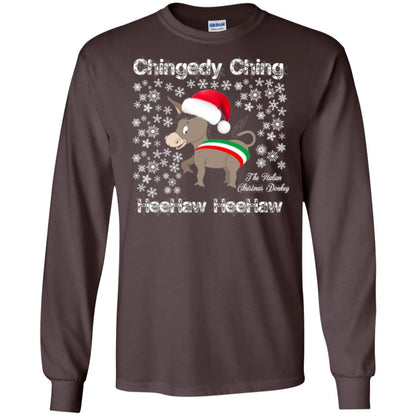 Christmas T-shirt The Italian Christmas Donkey Dark Chocolate