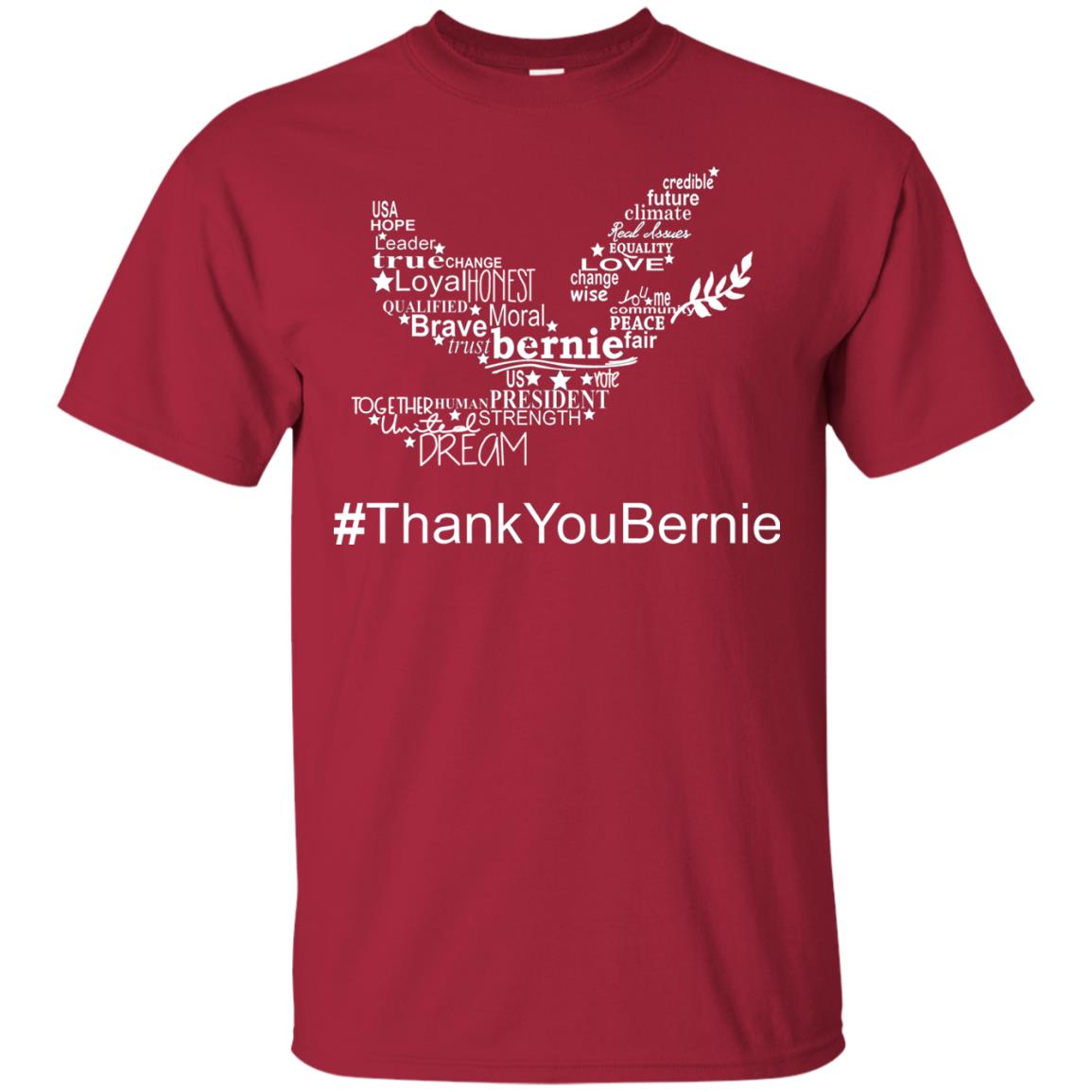 Hash Tag Thank You Bernie Shirts Cardinal