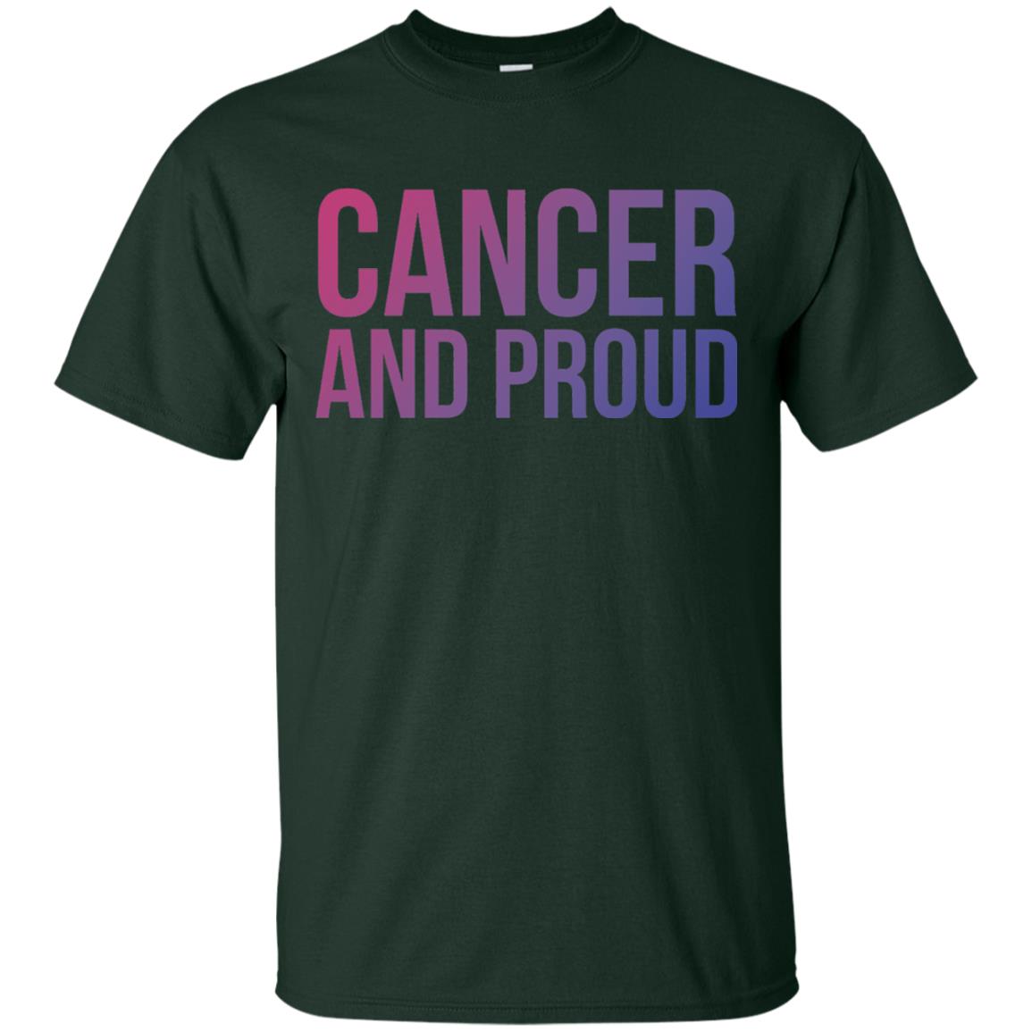 Cancer And Proud Lgbt Gear Bi Flag Gradient Shirt Forest