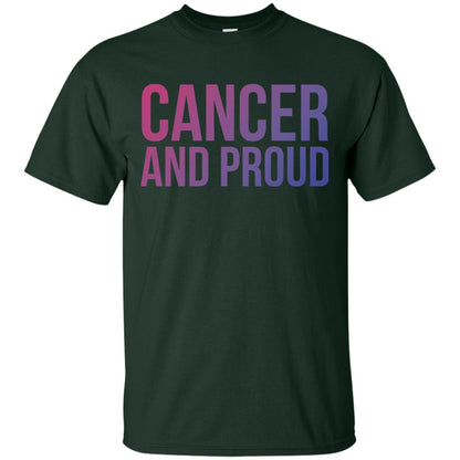Cancer And Proud Lgbt Gear Bi Flag Gradient Shirt Forest
