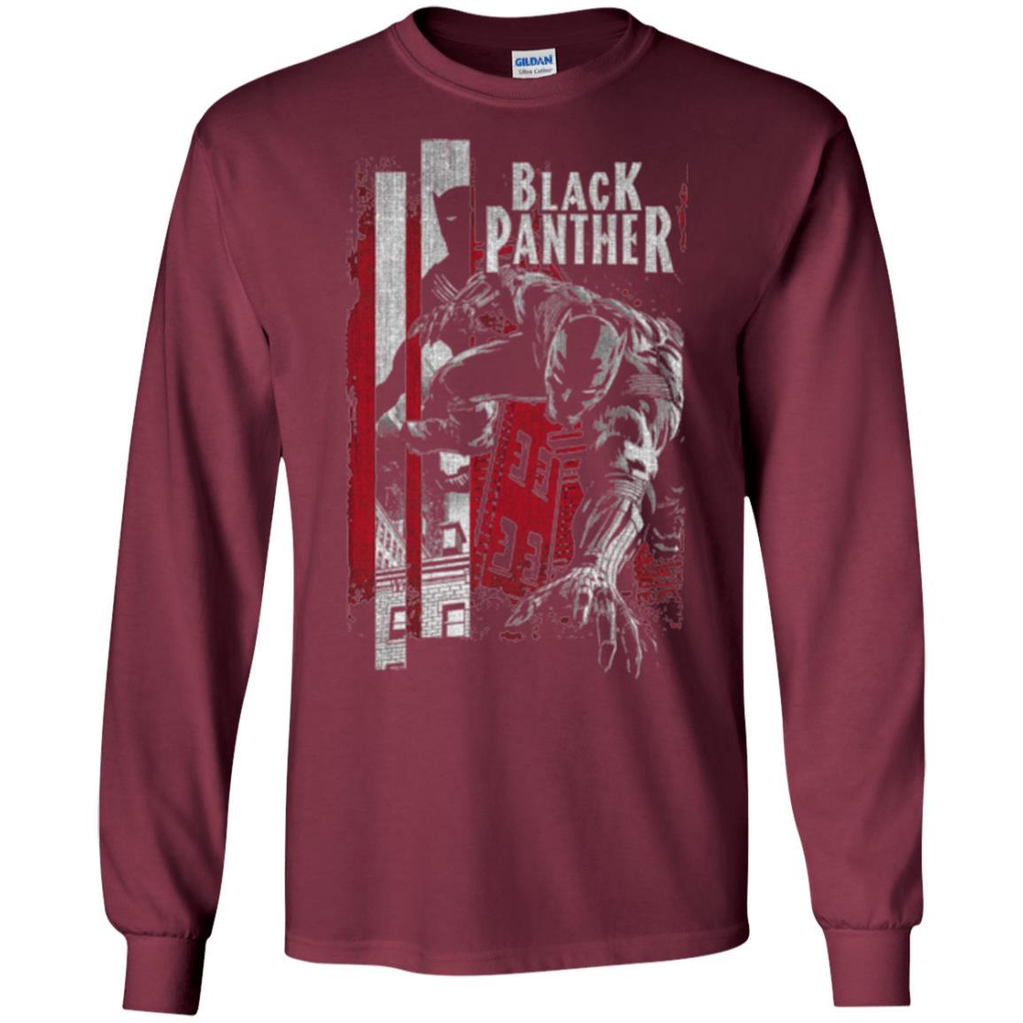 Film T-shirt Panther Lurk Graphic T-shirt Maroon