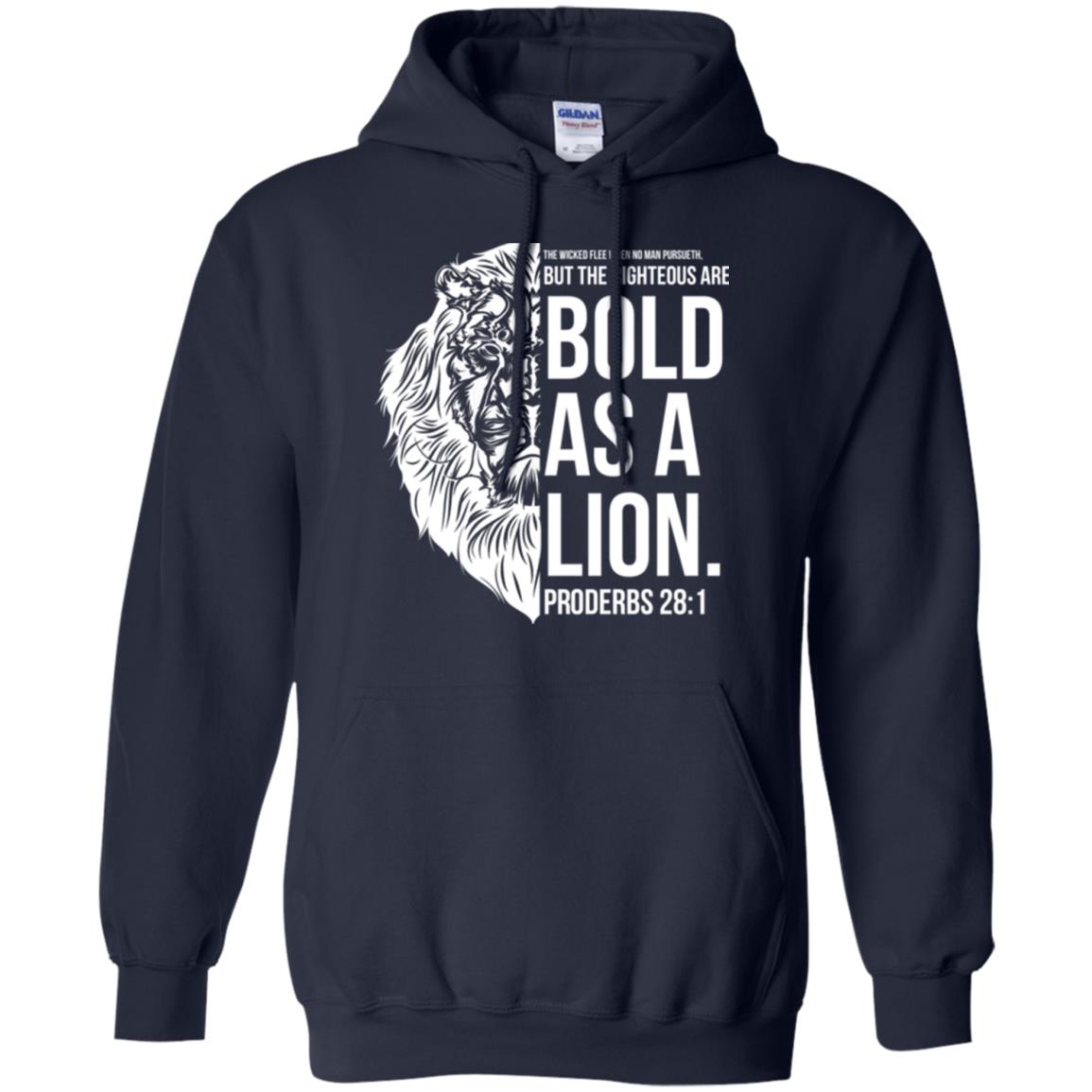 Christian T-shirt Bold As A Lion T-shirt Navy