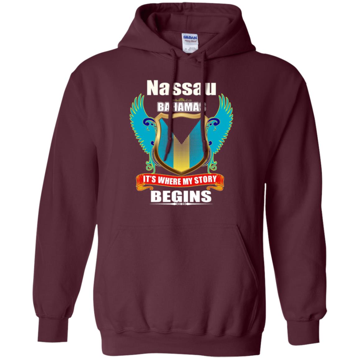 Bahamian T-shirt Nassau Bahamas T-shirt Maroon