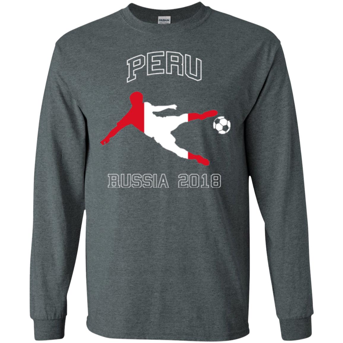 Soccer Lovers T-shirt Peru Russia In 2018 Dark Heather