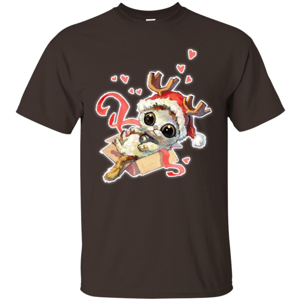 Cat Lover T-shirt Merry Christmas Dark Chocolate