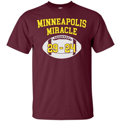 Football Lover T-shirt Minneapolis Miracle Maroon