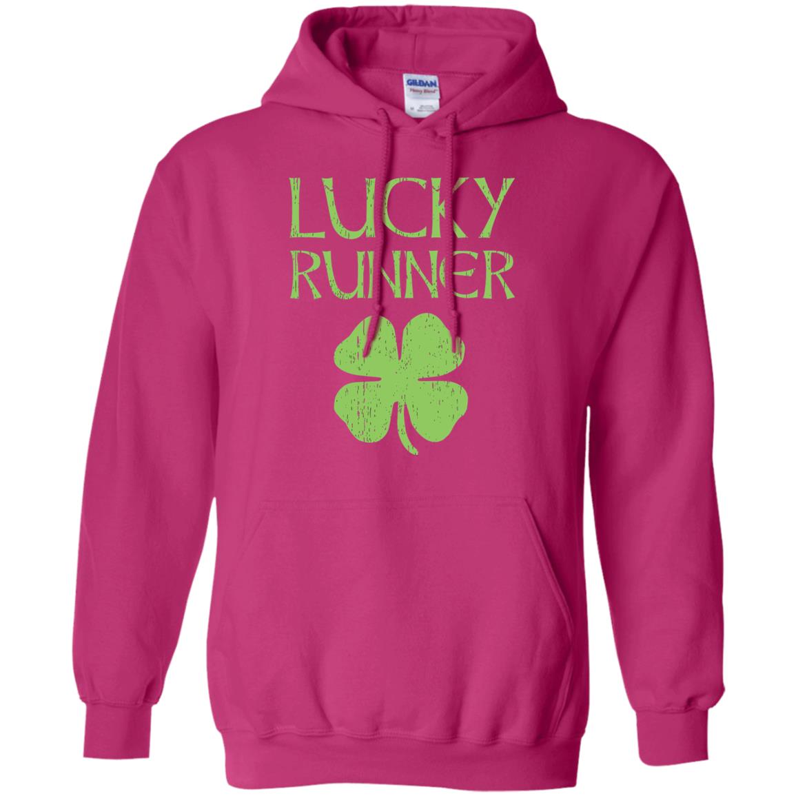 Irish Running Lucky Runners St. Patrick_s Day T-shirt Heliconia