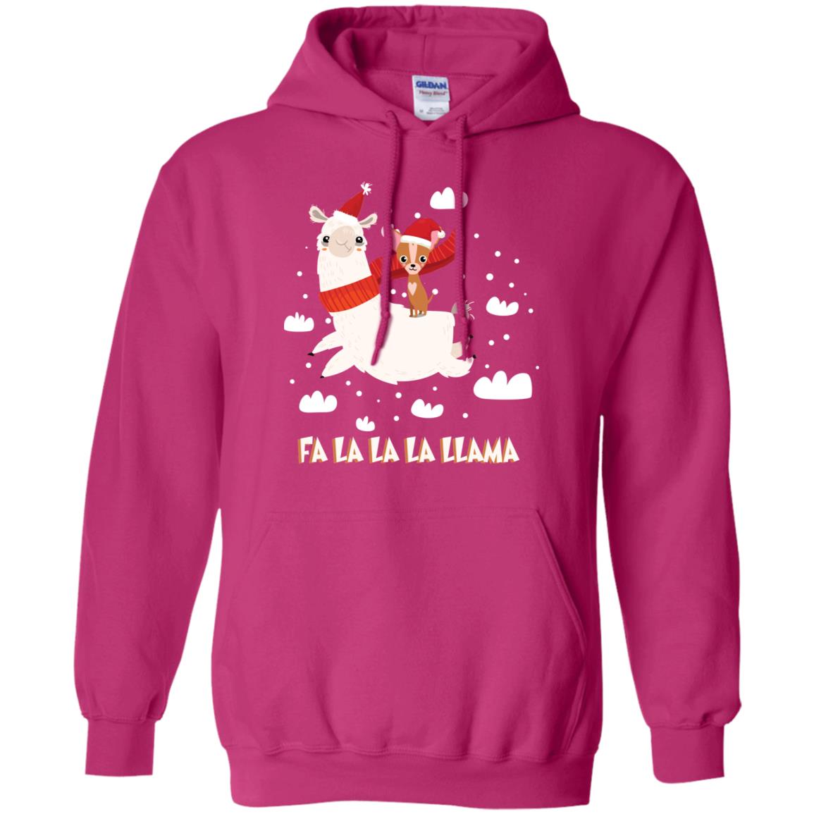 Fa La La La Llama With Chihuahua X-mas Gift Shirt Heliconia