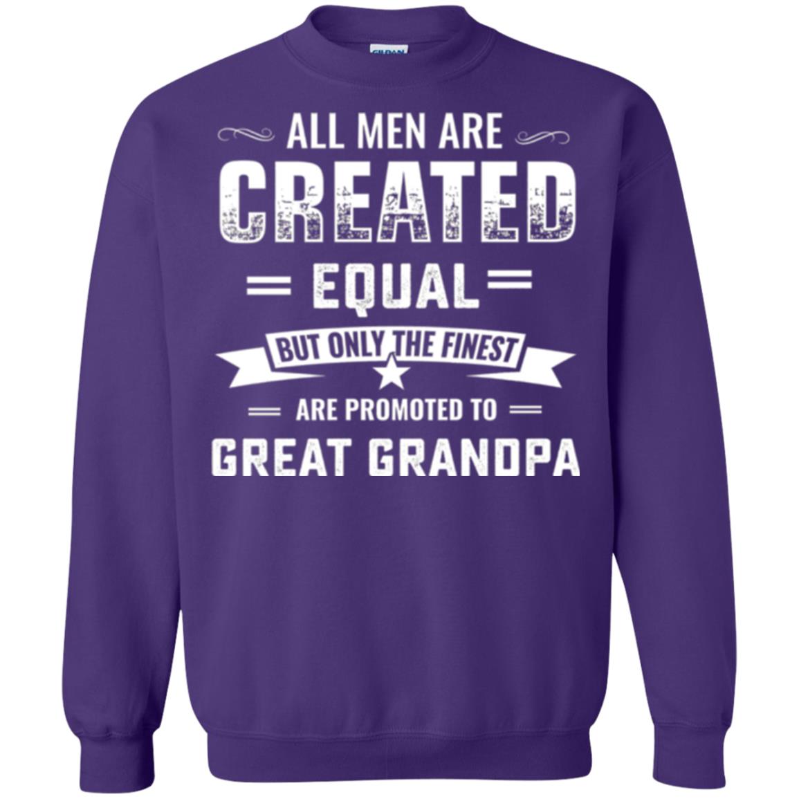 Papa T-shirt All Men Are Created Equal Purple