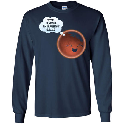 Celestial Total Lunar Eclipse 2018 T-shirt Funny Meme Navy