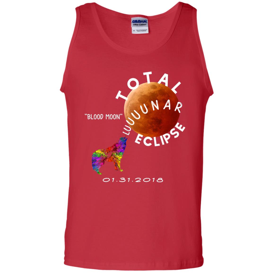 Best Total Lunar Eclipse Shirt 2018 Blood Moon T-shirt Red