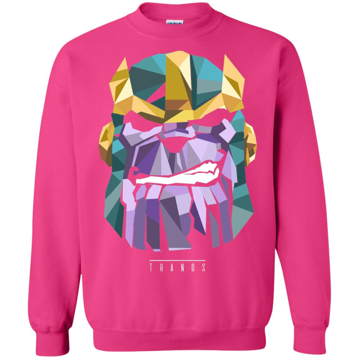 Thanos Low Poly Geometric Art Head Graphic T-shirt Heliconia