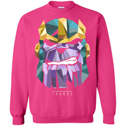 Thanos Low Poly Geometric Art Head Graphic T-shirt Heliconia