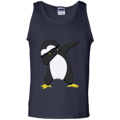 Chirstmas T-shirt Dabbing Penguin Navy