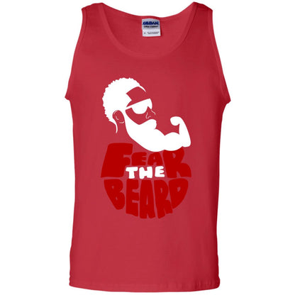 Fear The Beard No Shave November Gift Shirt For Mens Red