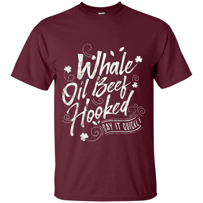 Whale Oil Beef Hooked T-shirt Maroon