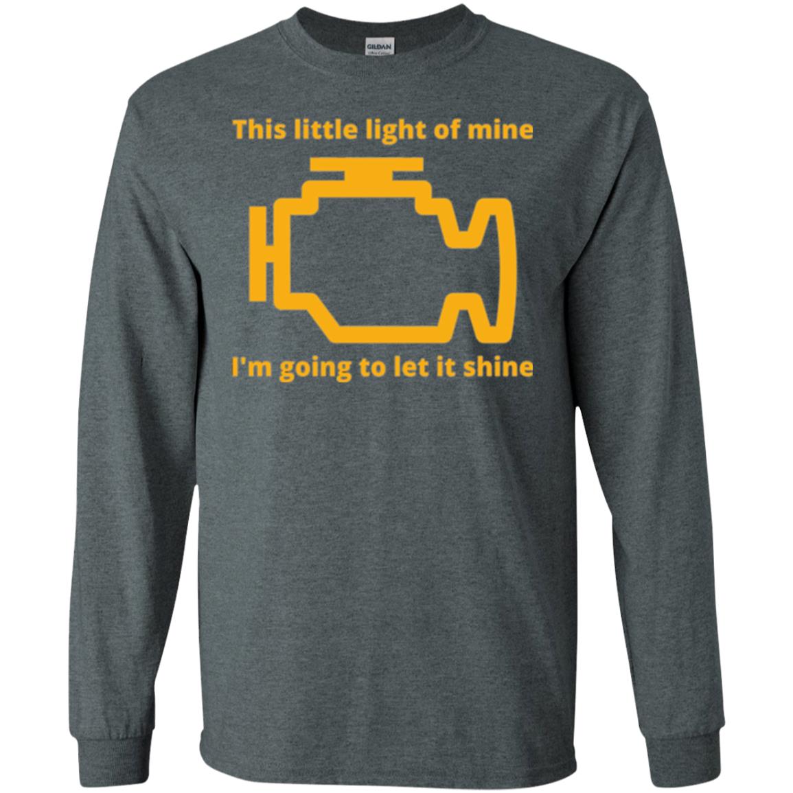 This Little Light Of Mine - Check Engine Light T-shirt Dark Heather