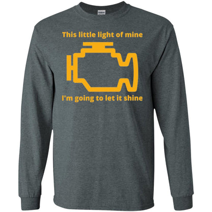 This Little Light Of Mine - Check Engine Light T-shirt Dark Heather