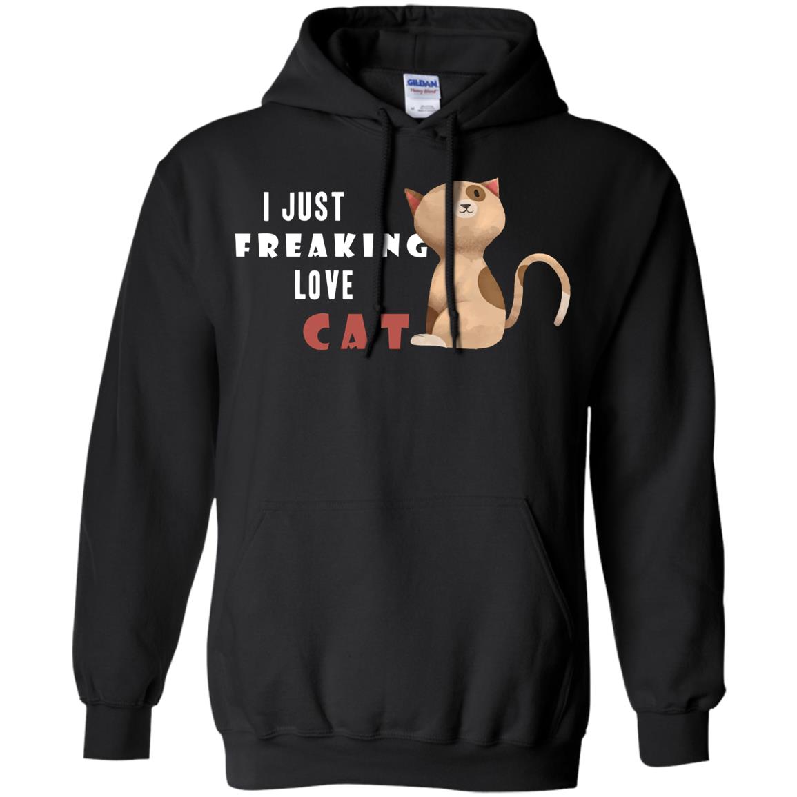 I Just Freaking Love Cat Shirt Black