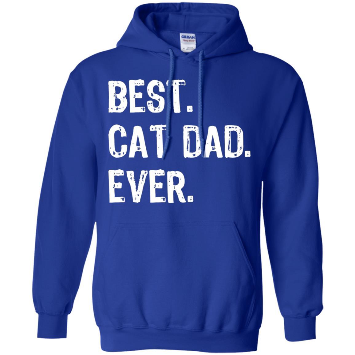 Cat Lover T-shirt Best Cat Dad Ever Royal