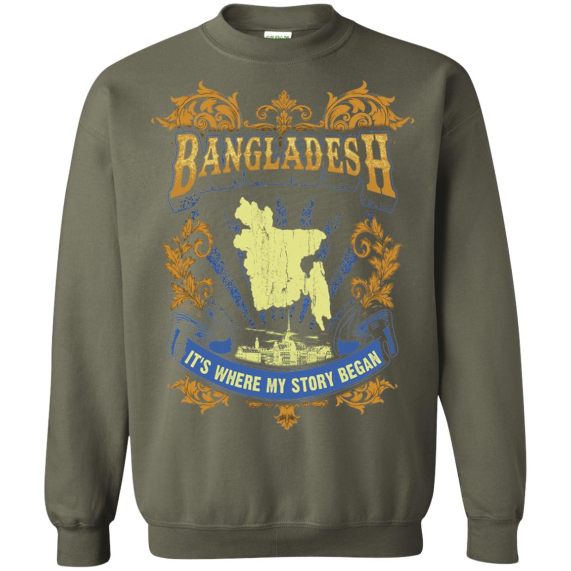 Bangladesh It_s Where My Story Began T-shirt Military Green