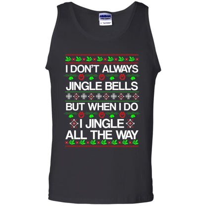 Christmas T-shirt I Don't Always Jingle Bells Black