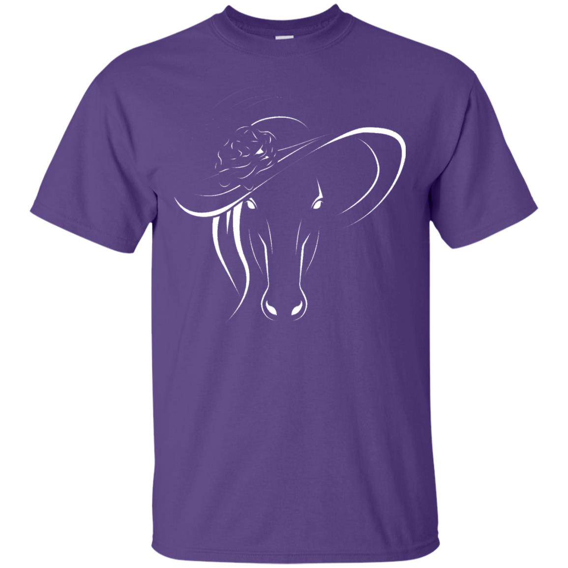 Derby Horse In Derby Womens Hat Derby Shirt Purple