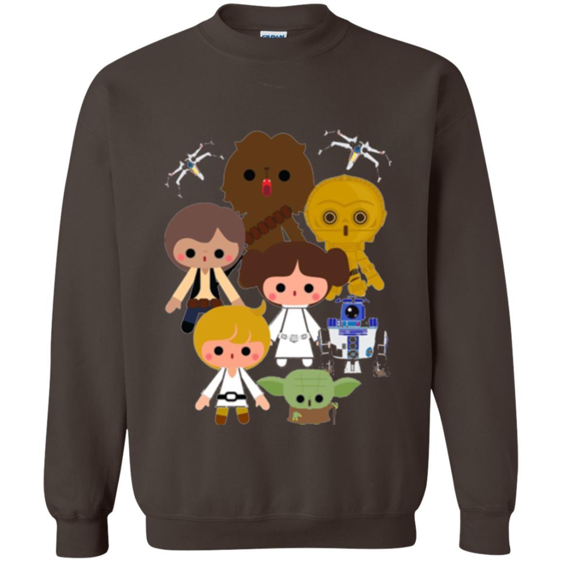 Film T-shirt Cute Kawaii Style Heroes Graphic Dark Chocolate