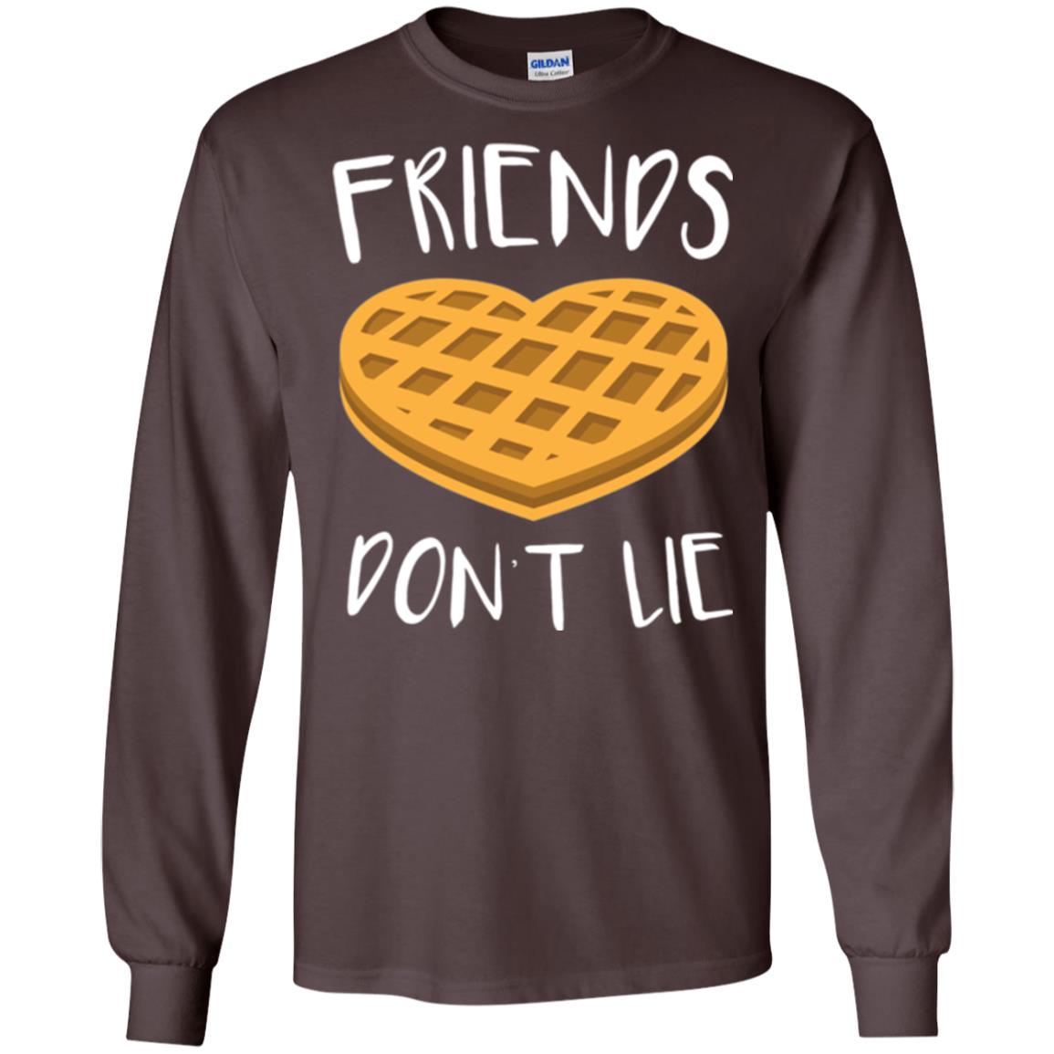 Funny Waffle T-shirt Friends Don_t Lie Dark Chocolate