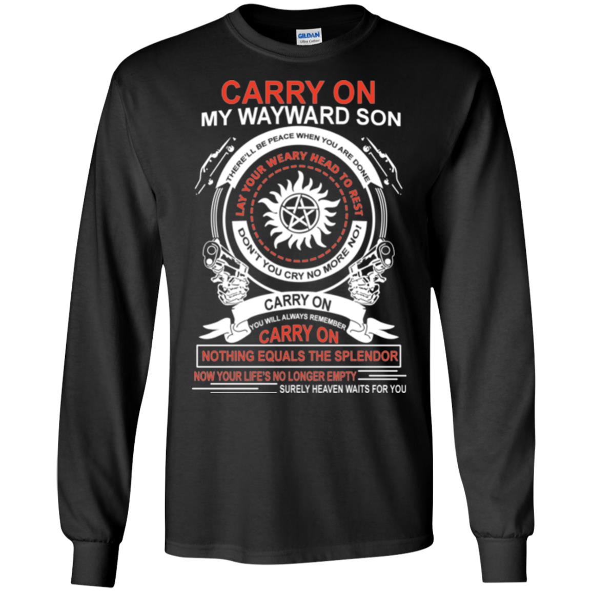 Carry On My Wayward Sonthere Will Be Place When You Are Done Black