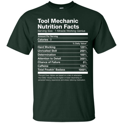 Tool Mechanic Uniform Funny T-shirt Forest Green