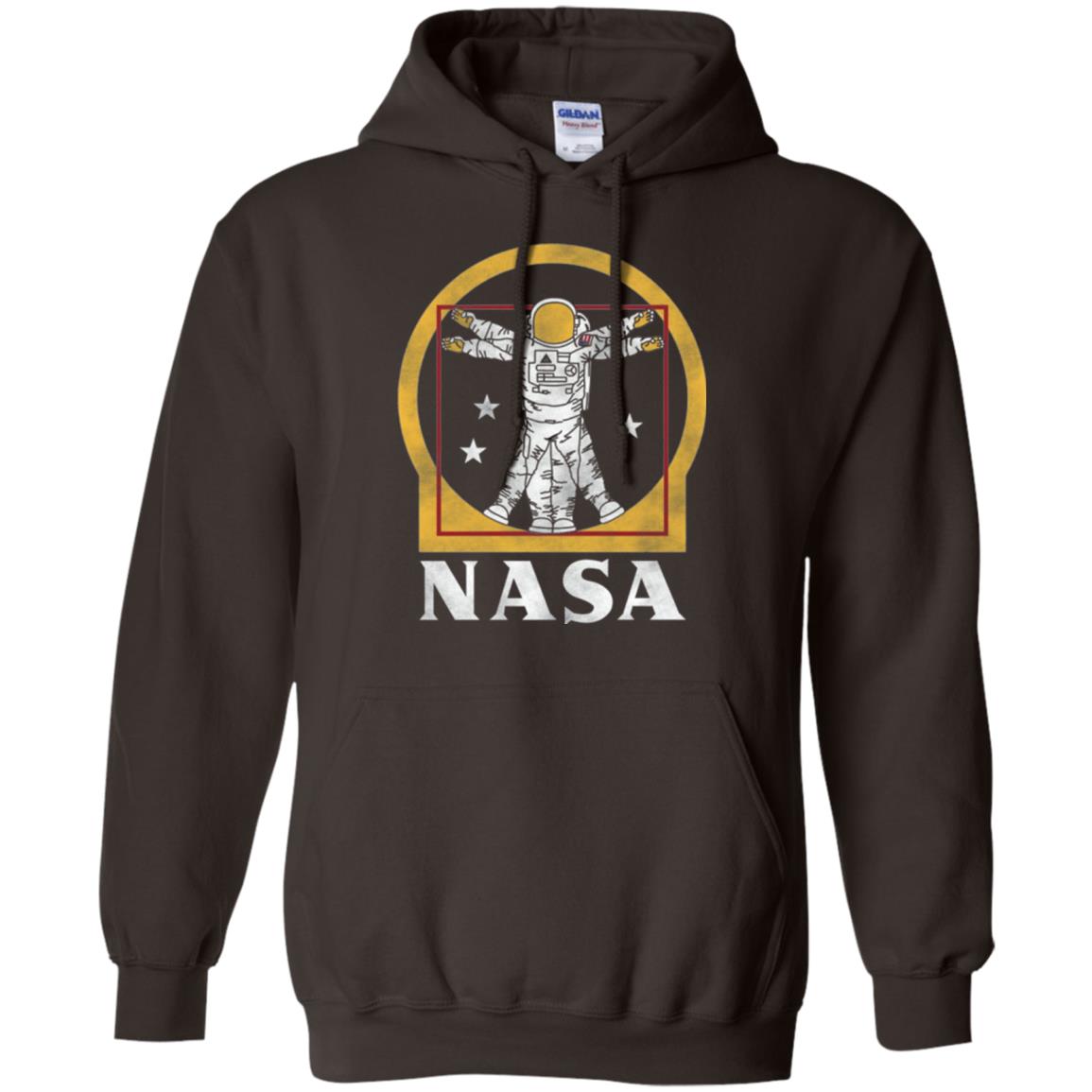 Vitruvian Astronaut T-shirt Dark Chocolate