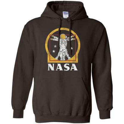 Vitruvian Astronaut T-shirt Dark Chocolate
