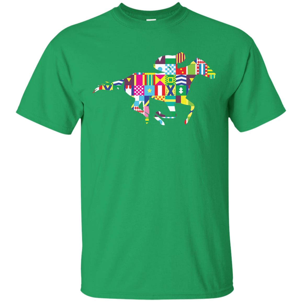 Kentucky Horse Racing Silhouette Derby Shirt Irish Green