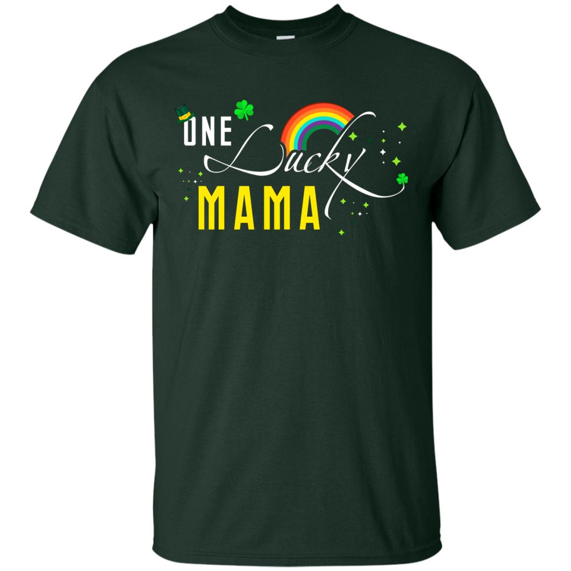 One Lucky Mama St. Patrick_s Day T-shirt Forest