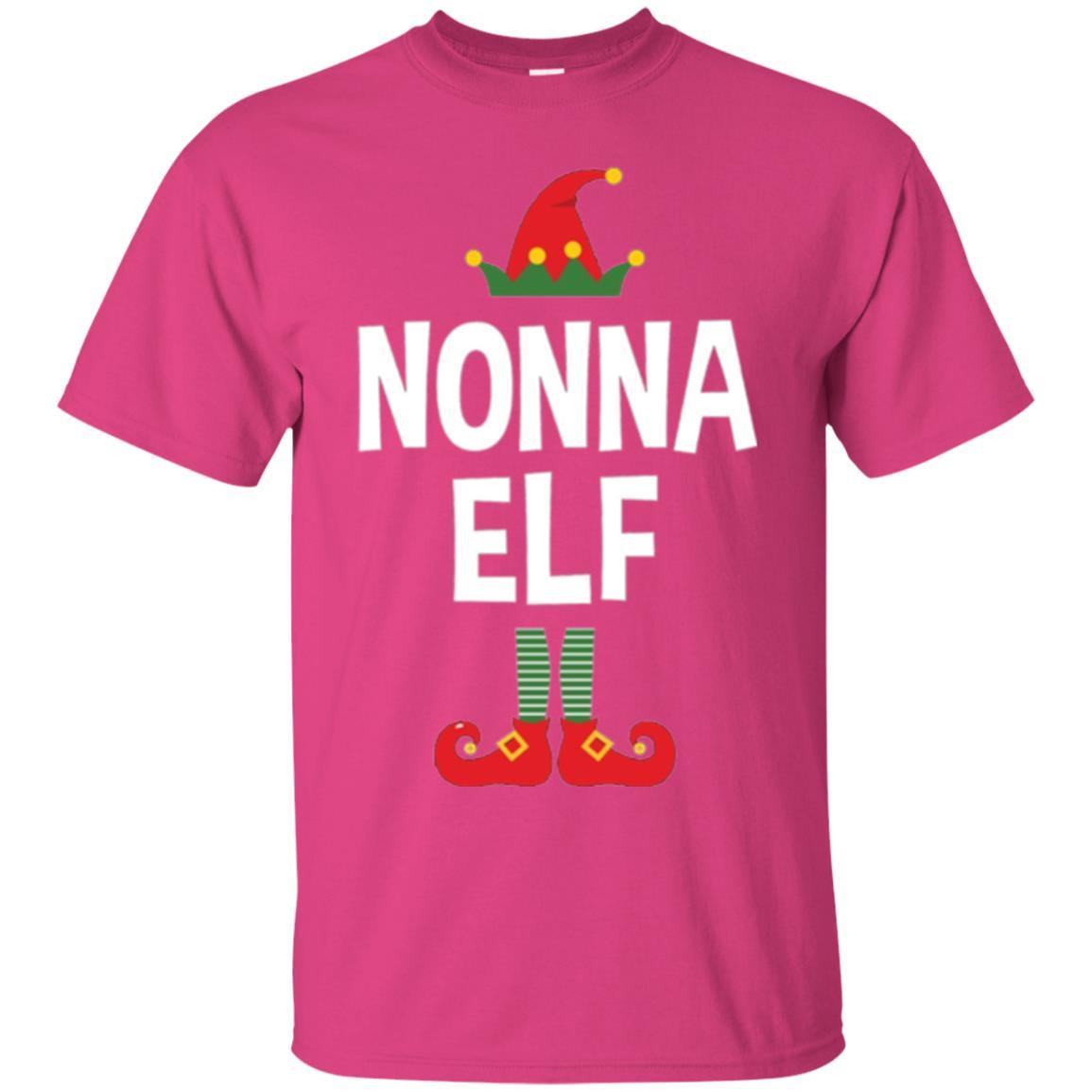 Christmas T-shirt Nonna Elf Christmas Pajamas Heliconia