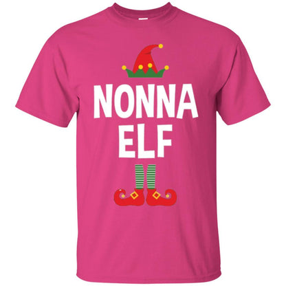 Christmas T-shirt Nonna Elf Christmas Pajamas Heliconia