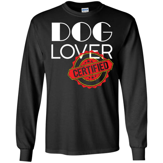 Dog Lover T-shirt Certified Black