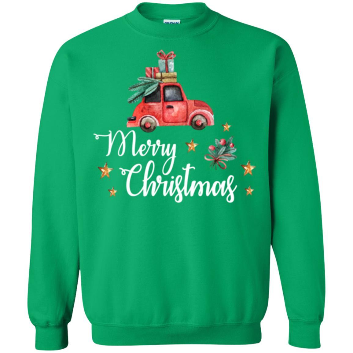 Car Lover T-shirt Merry Christmas T-shirt Irish Green