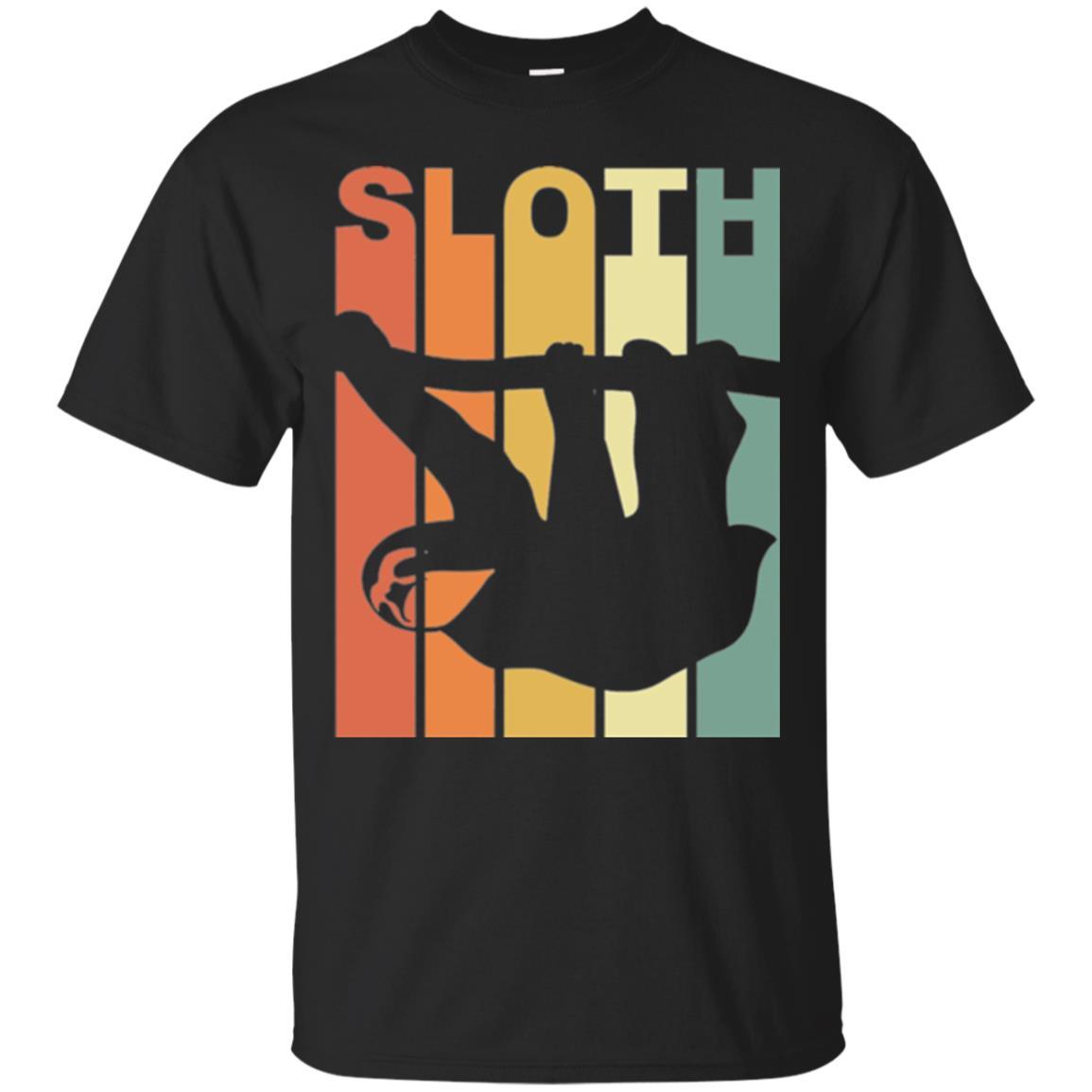 Vintage Sloth T-shirt Black