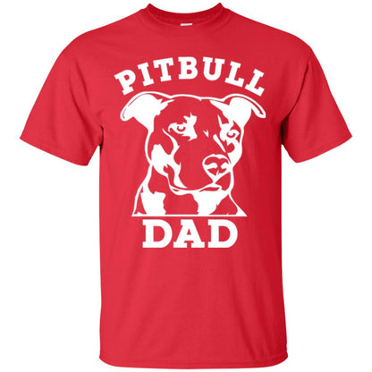 Pit Bull Dad T-shirt Pitbull Lovers Red
