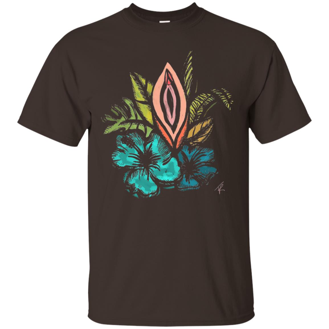 Vagina Tropical T-shirt Dark Chocolate