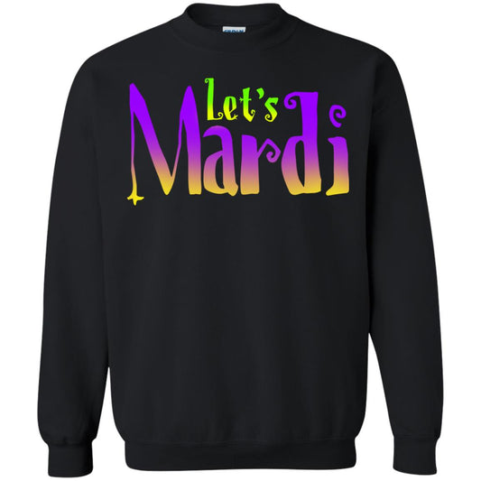 Mardi Gras T-shirt Let's Mardi Black