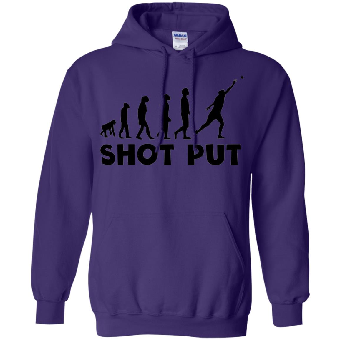 Funny Shot Put Evolution T-shirt Purple