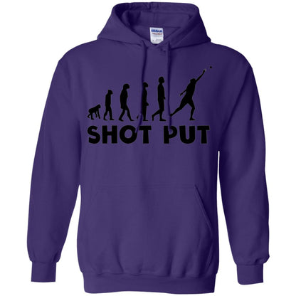 Funny Shot Put Evolution T-shirt Purple