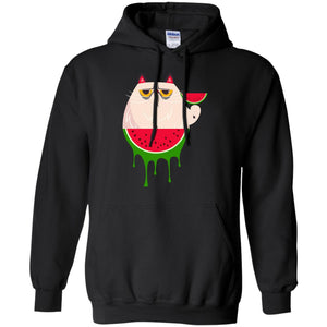 Watermelon Cat Funny Summer Melon Fruit ShirtG185 Gildan Pullover Hoodie 8 oz.