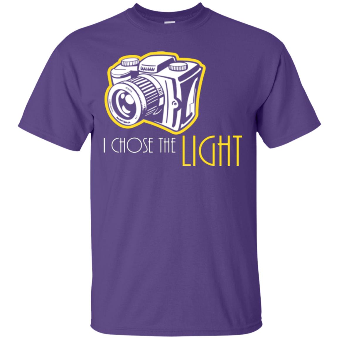 Photographer T-shirt I Chose The Light Purple